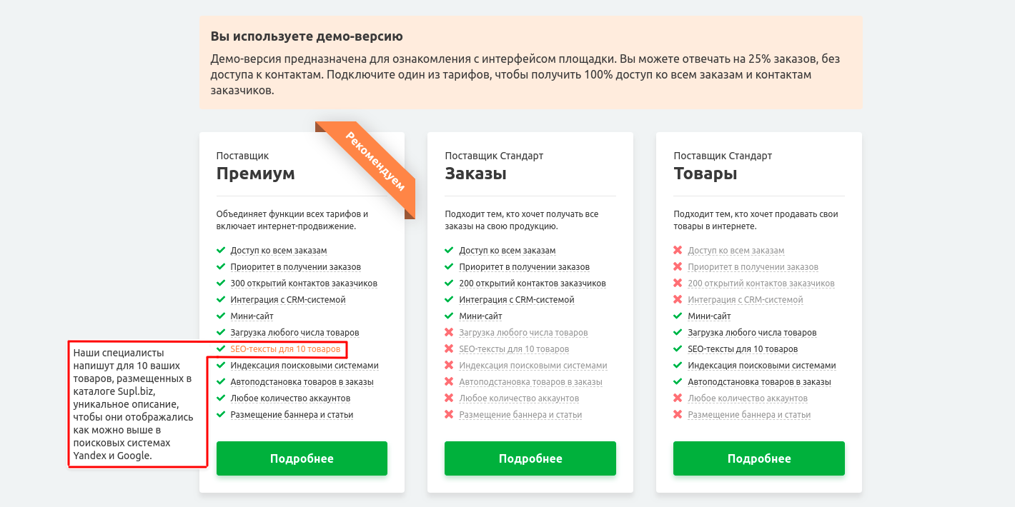 subscription description